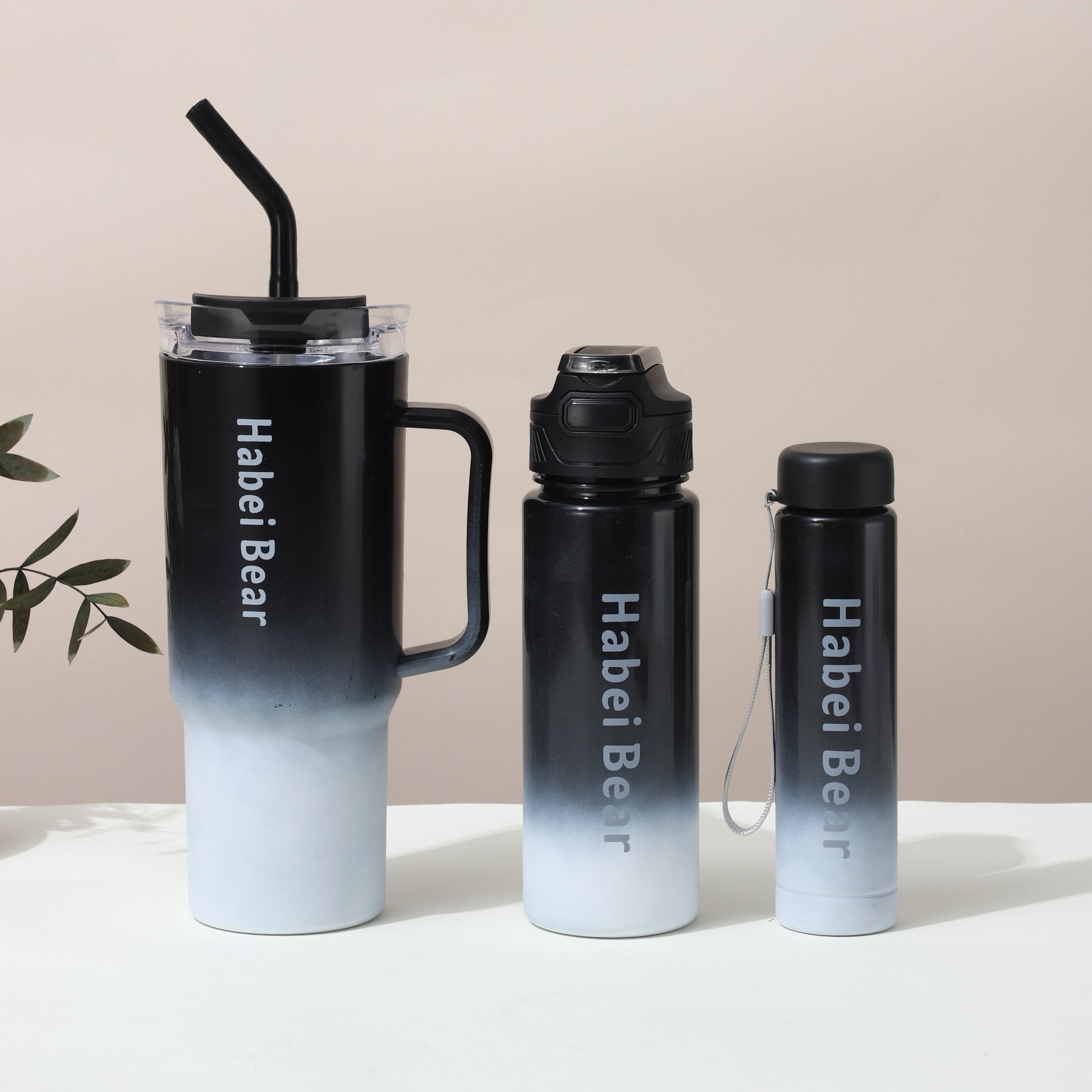 Sip cup three-piece set water bottle
