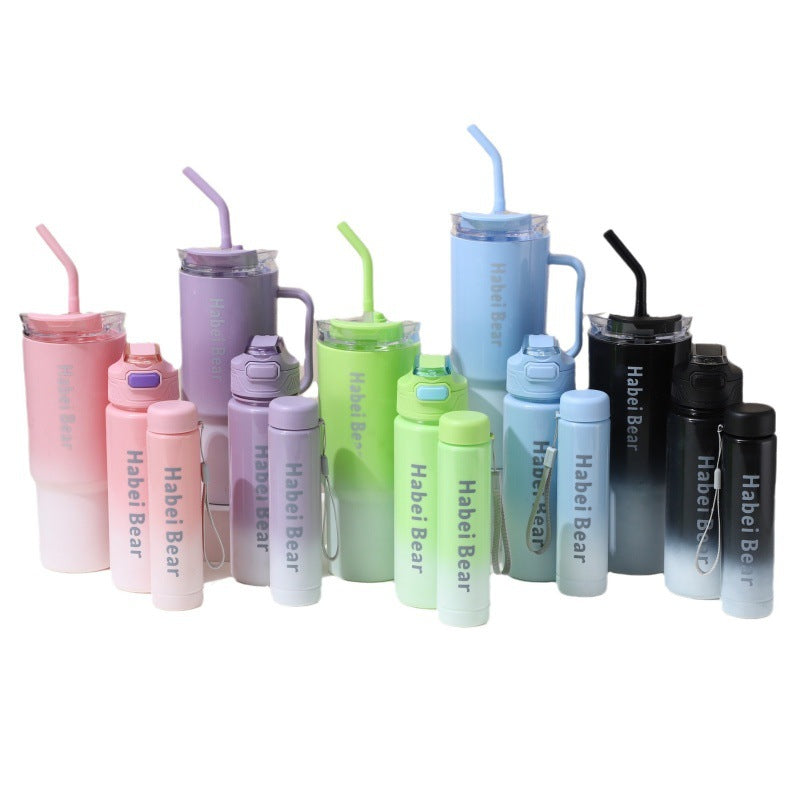 Sip cup three-piece set water bottle