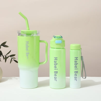 Sip cup three-piece set water bottle
