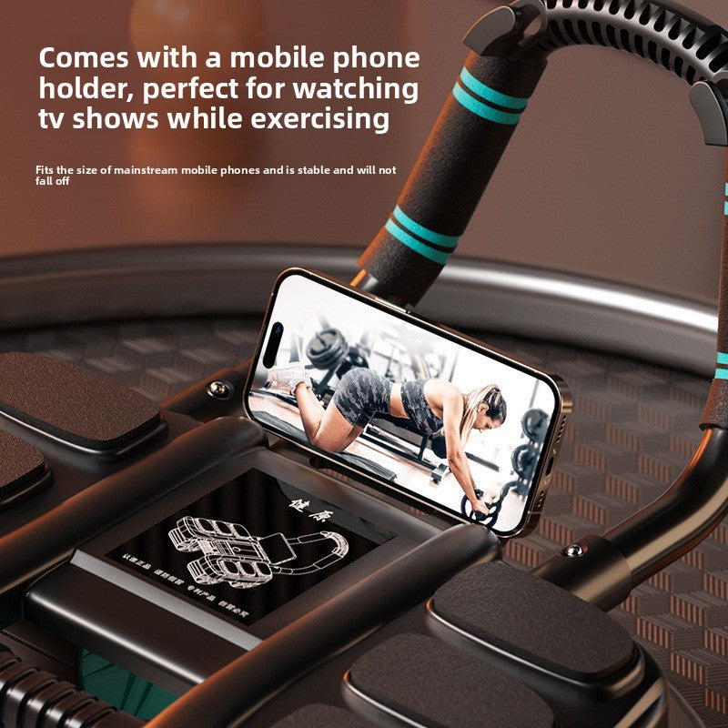 Six-Elbow Support Abdominal Curling Wheel