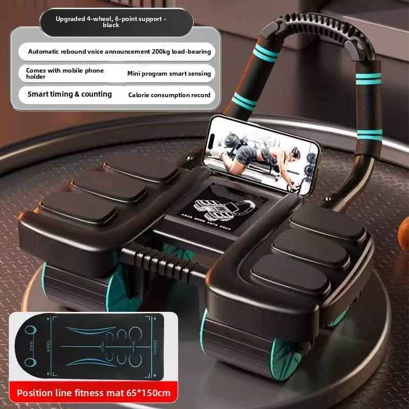 Six-Elbow Support Abdominal Curling Wheel