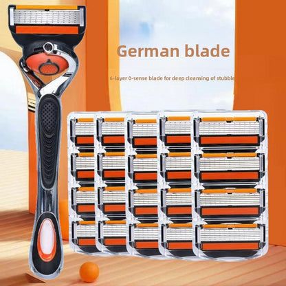 Six-layer manual waterproof safety razor