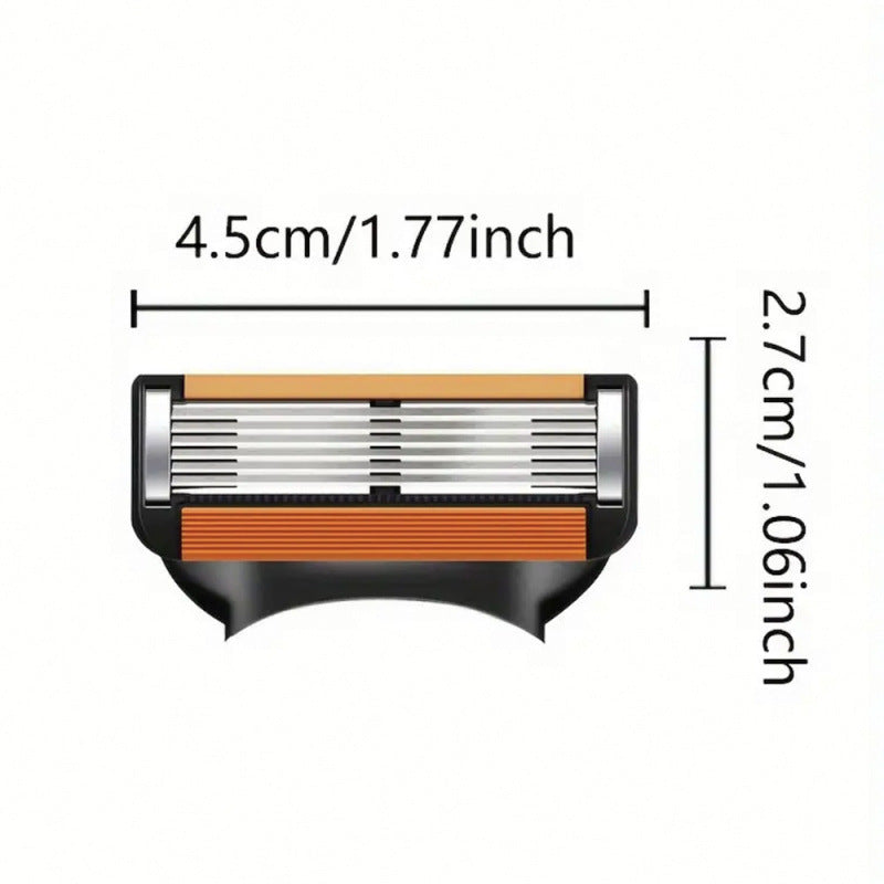 Six-layer manual waterproof safety razor