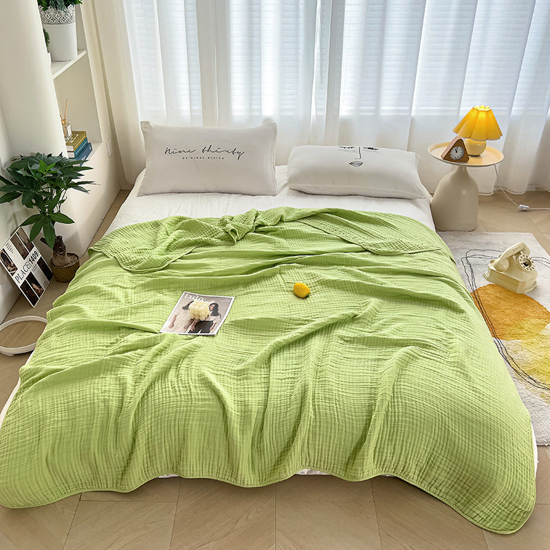 Six layers of bubble gauze cotton gauze blanket