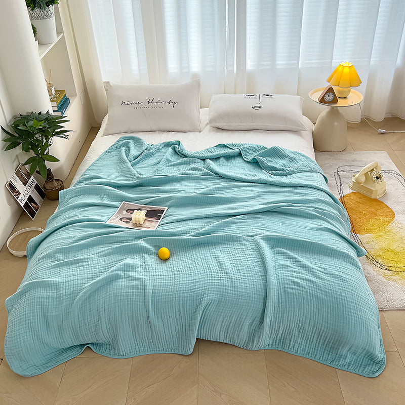 Six layers of bubble gauze cotton gauze blanket