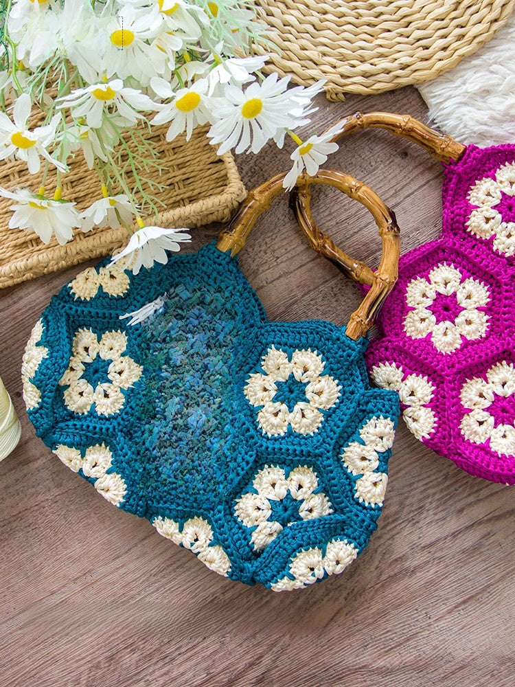 Six-Petal Flower Bag Weaving Kit