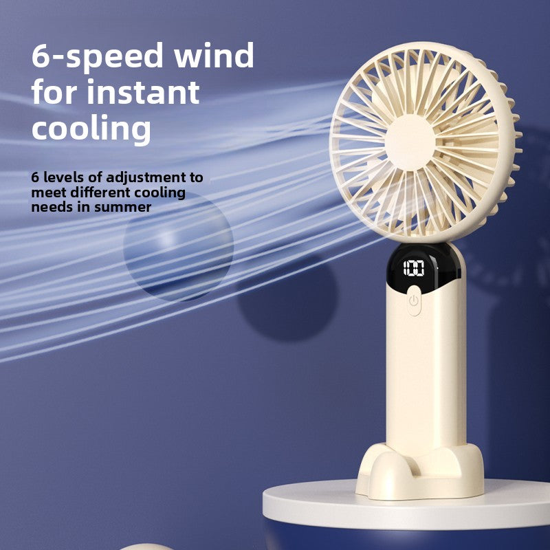 Six-speed mini fan