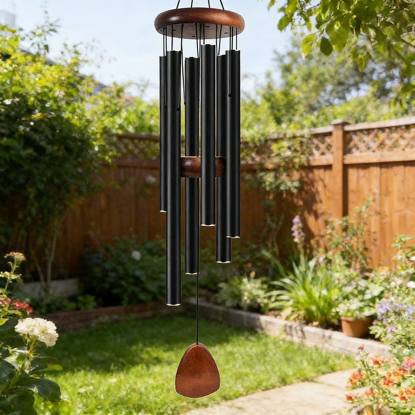 Six-Tube Retro Aluminum Wind Chime Home Decoration