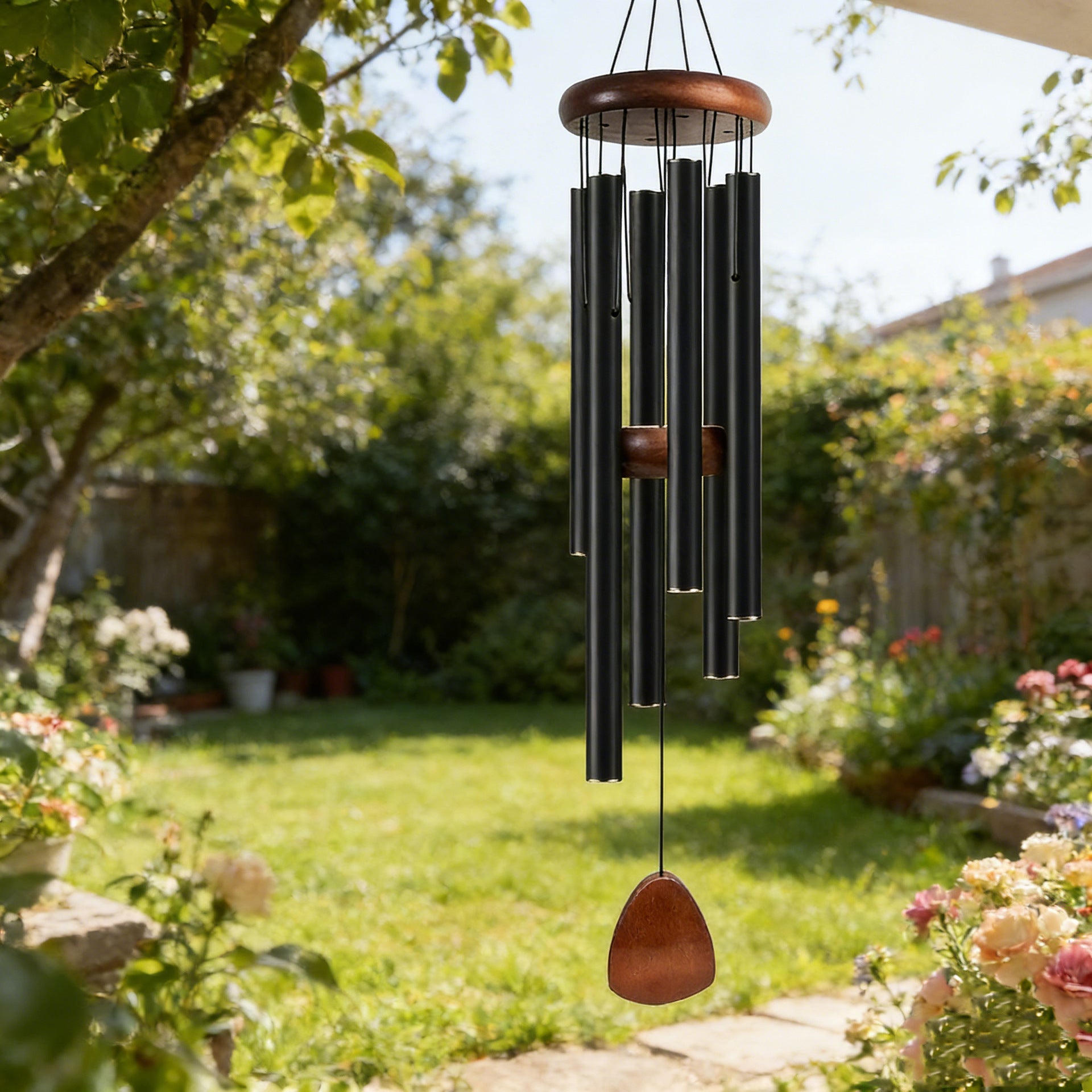 Six-Tube Retro Aluminum Wind Chime Home Decoration