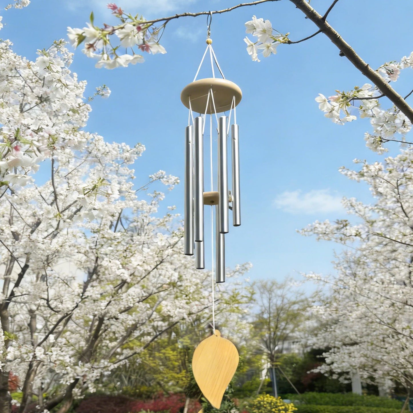 Six-Tube Retro Aluminum Wind Chime Home Decoration
