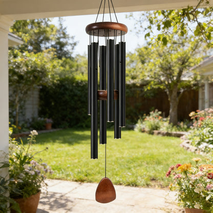 Six-Tube Retro Aluminum Wind Chime Home Decoration