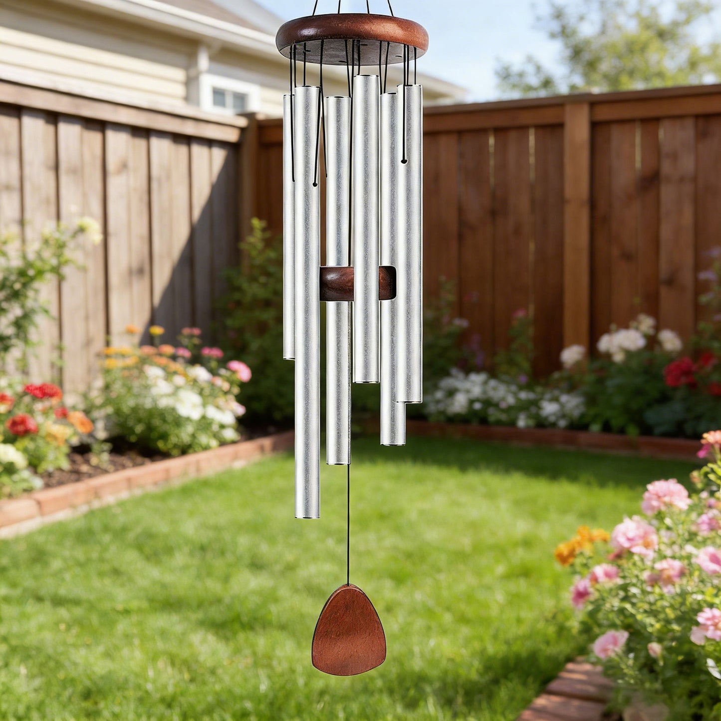 Six-Tube Retro Aluminum Wind Chime Home Decoration