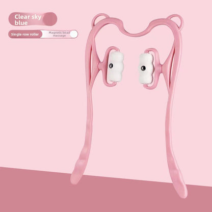 Six-wheel cervical vertebra massager