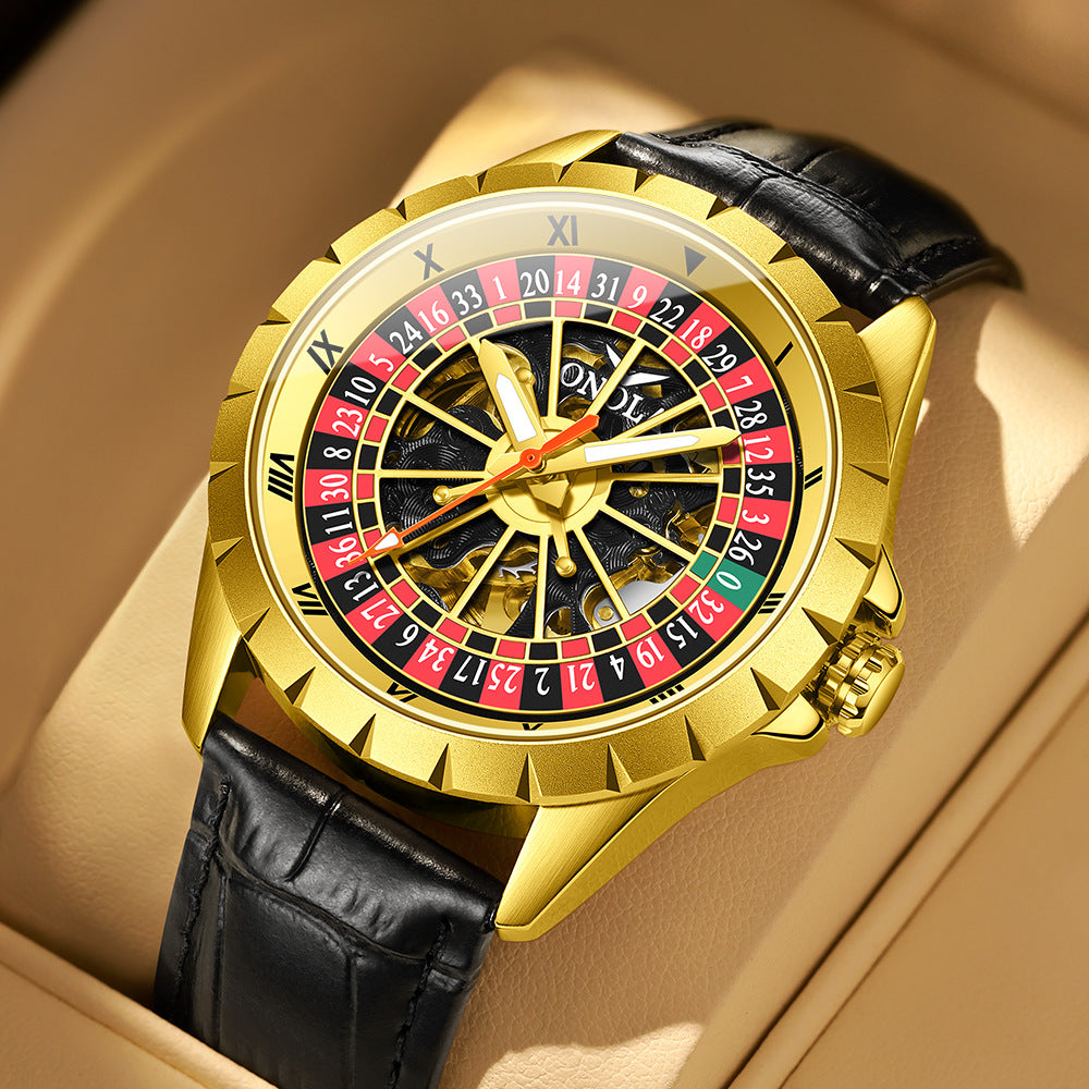 Skeleton Dial Mechanical Watch