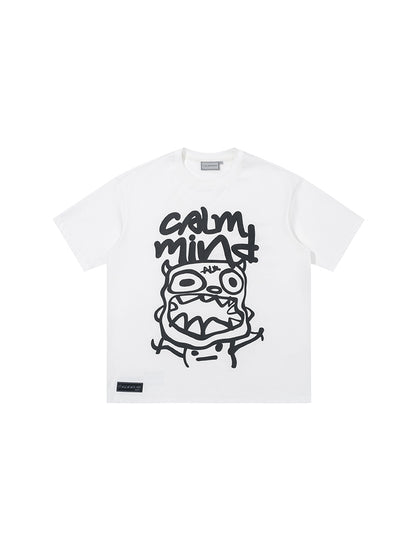 Sketchy Monster Doodle Short Sleeve Shirt