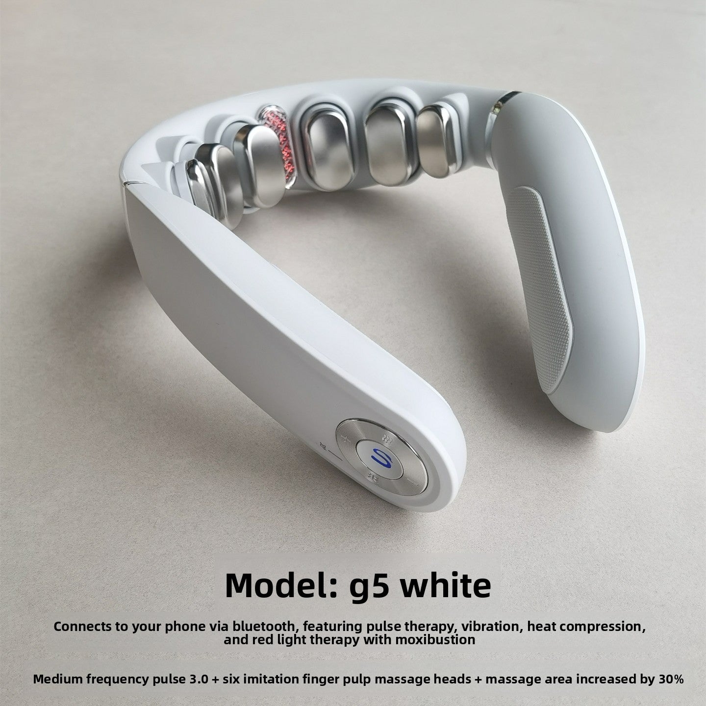 SKG Neck Massager with Heat Therapy and Pulse Technology