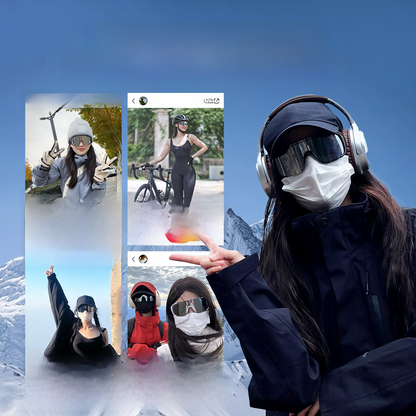 Skiing sunglasses