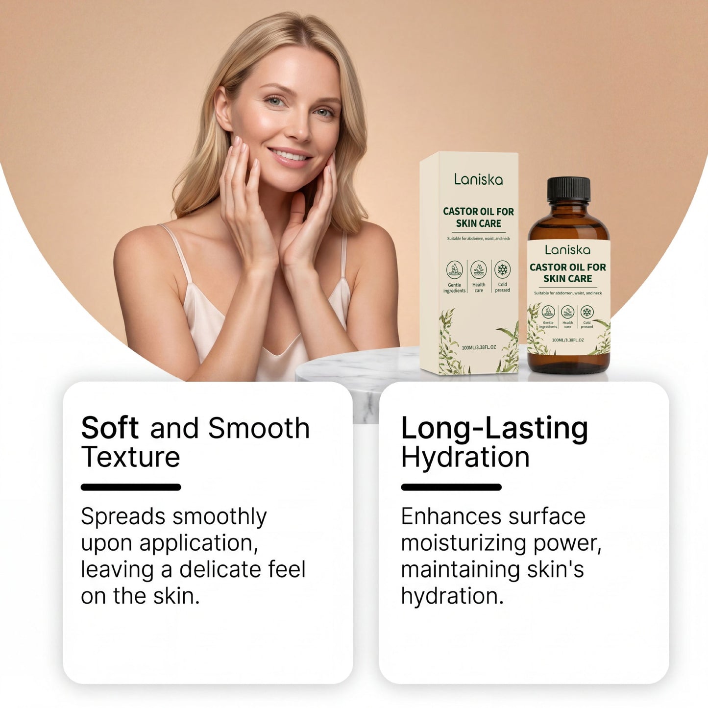 Skin Care Castor Oil for Moisture Lock and Hydration