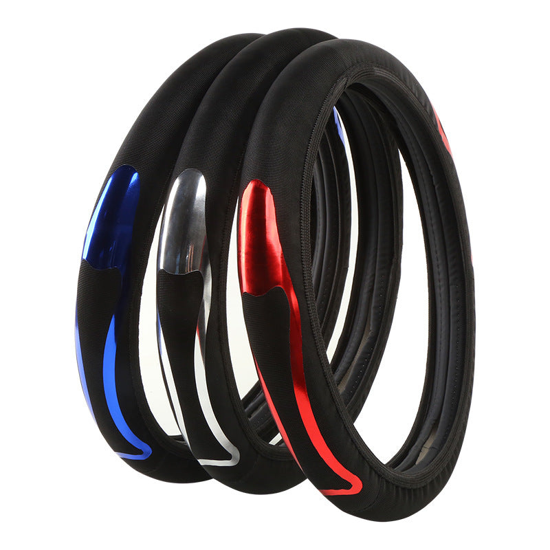 Skin-sensitive leather bronzing handle cover