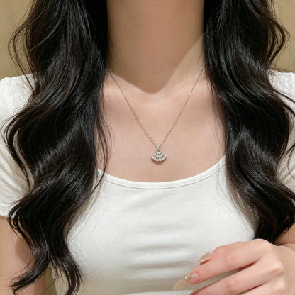 Skirt hem pendant necklace