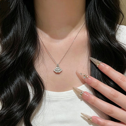 Skirt hem pendant necklace