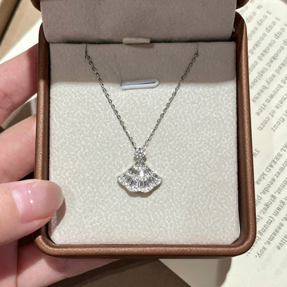 Skirt hem pendant necklace