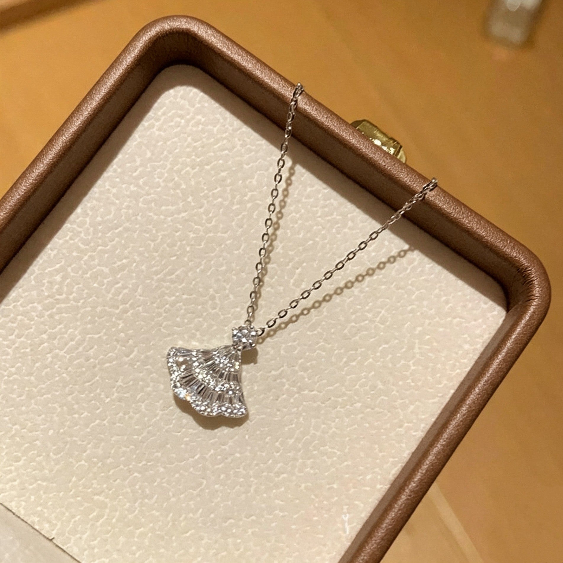 Skirt hem pendant necklace