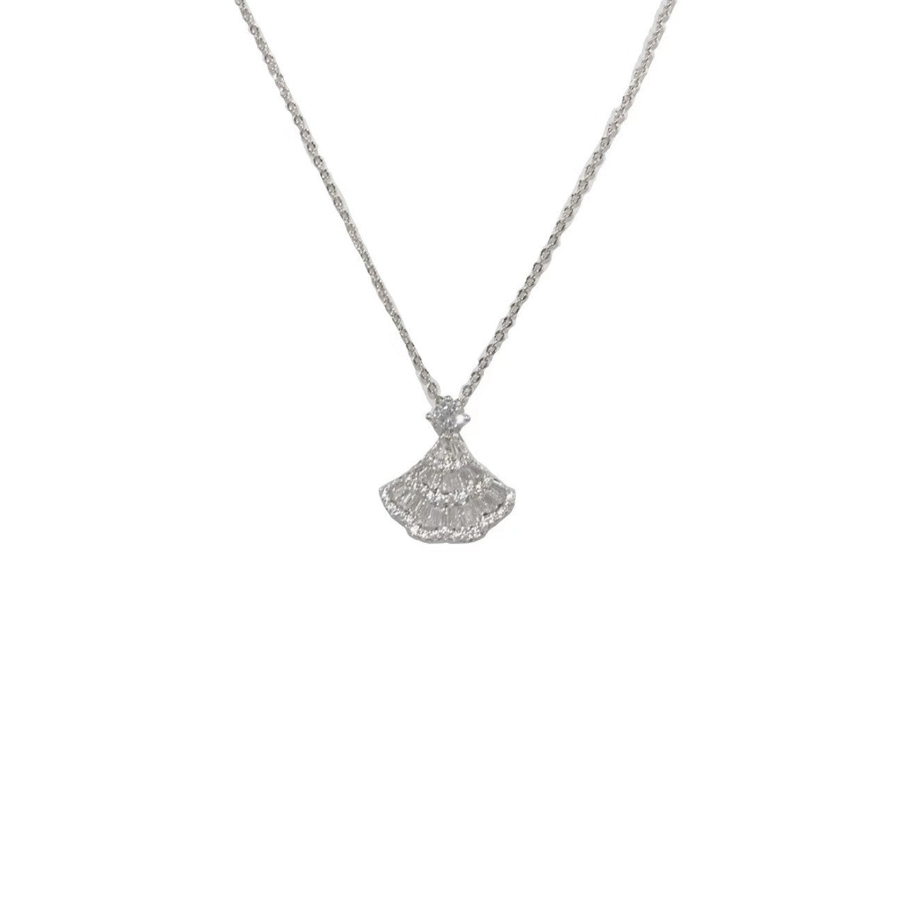 Skirt hem pendant necklace