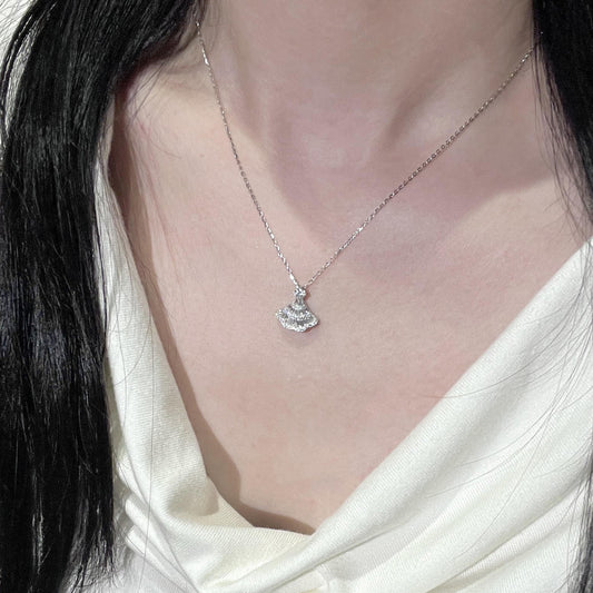 Skirt hem pendant necklace