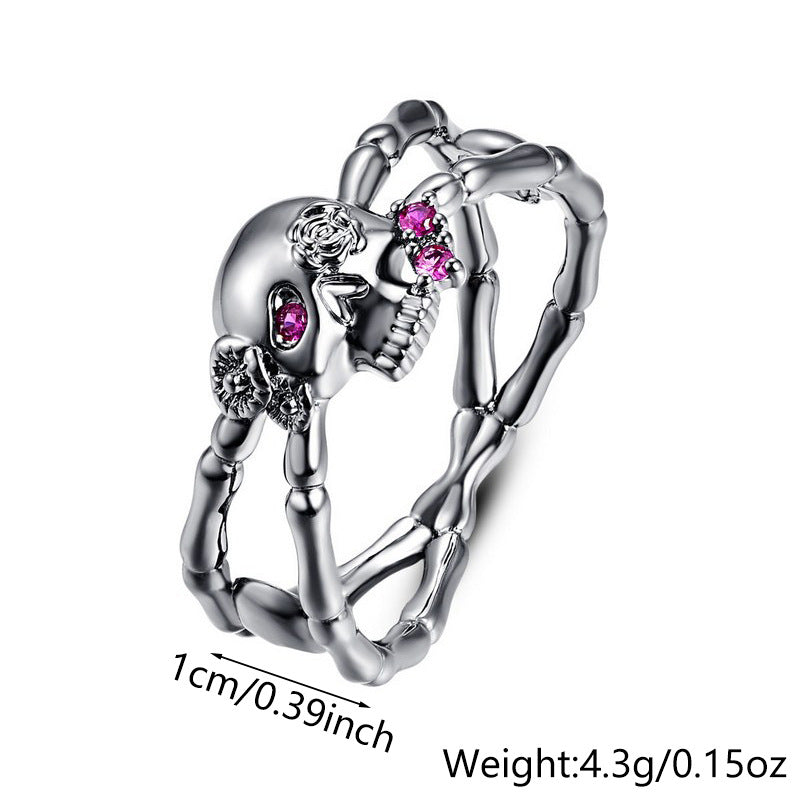 Skull Diamond Ring
