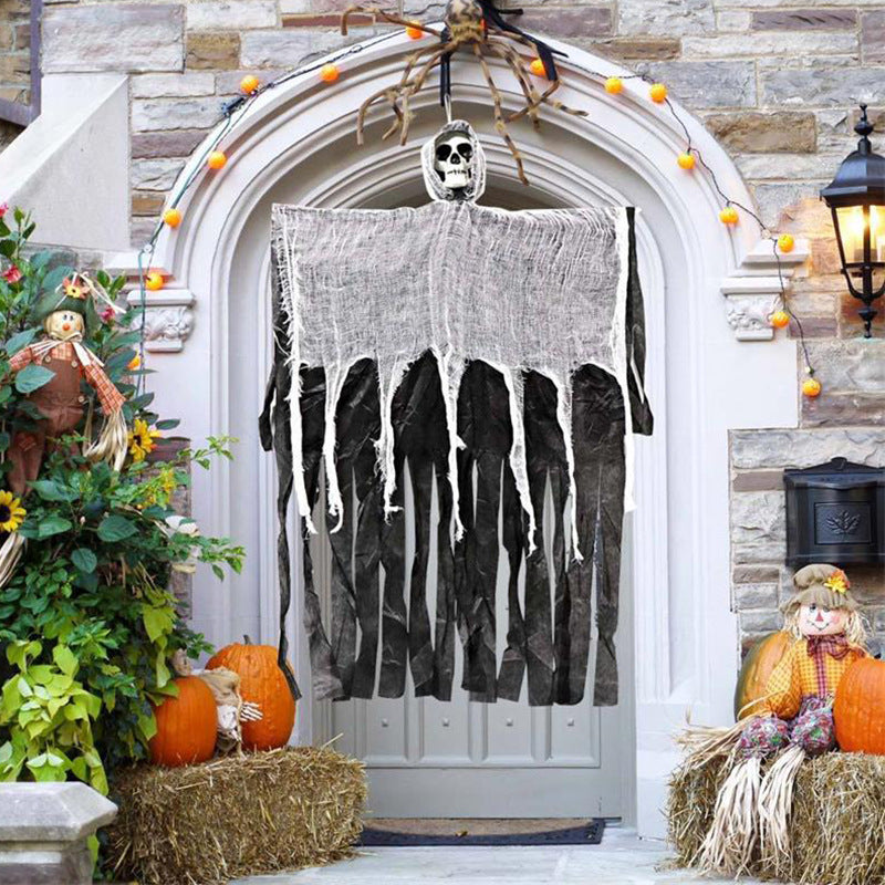 Skull Gauze Door Hanging Decoration