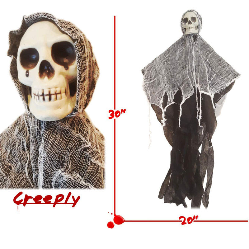 Skull Gauze Door Hanging Decoration