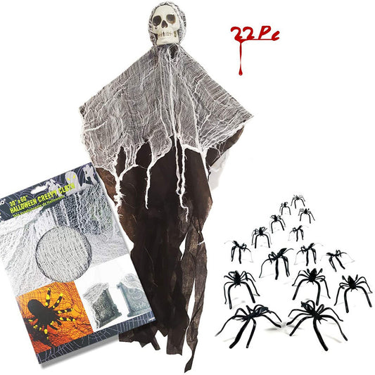 Skull Gauze Door Hanging Decoration