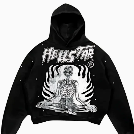 Skull Print Harajuku Hoodie