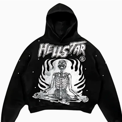 Skull Print Harajuku Hoodie