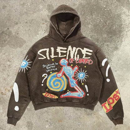 Skull Print Harajuku Hoodie