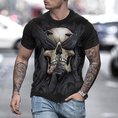 Skull Print Mens T-shirt