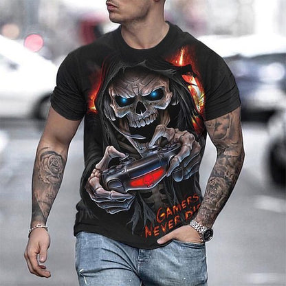 Skull Print Mens T-shirt
