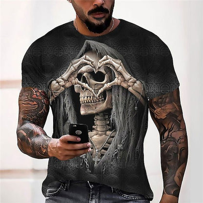 Skull Print Mens T-shirt