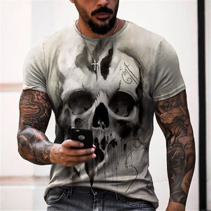 Skull Print Mens T-shirt