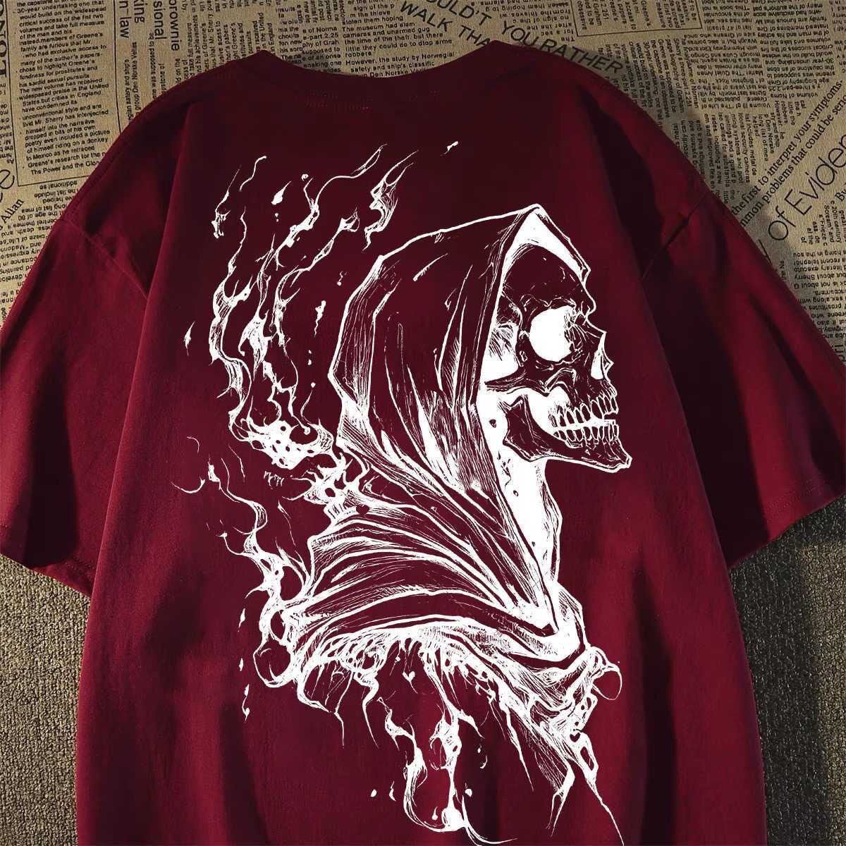 Skull Print Short-Sleeve T-Shirt