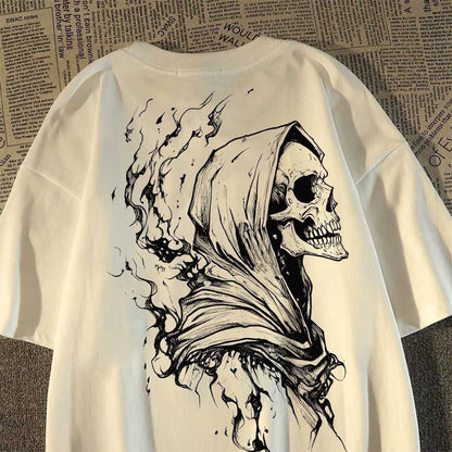 Skull Print Short-Sleeve T-Shirt