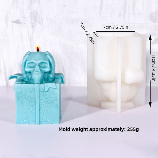 Skull Scented Candle Mold