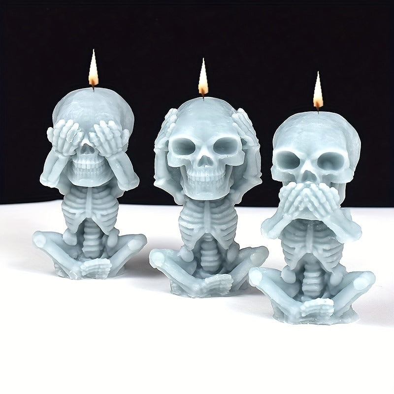 Skull Scented Candle Mold