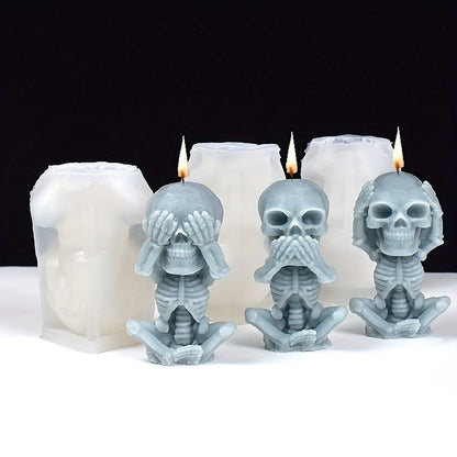 Skull Scented Candle Mold