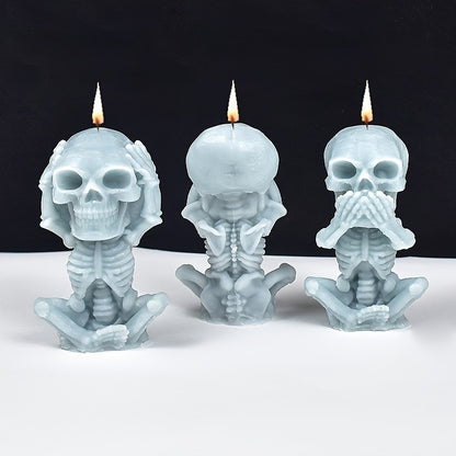 Skull Scented Candle Mold