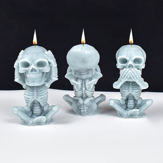Skull Scented Candle Mold