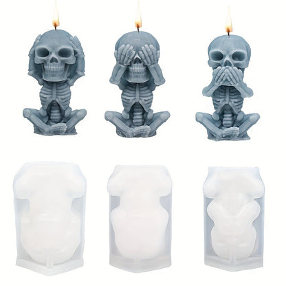 Skull Scented Candle Mold