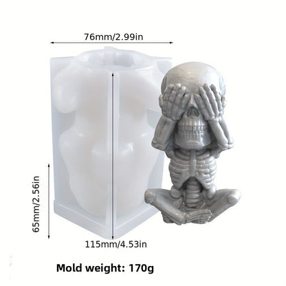 Skull Scented Candle Mold