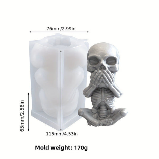 Skull Scented Candle Mold